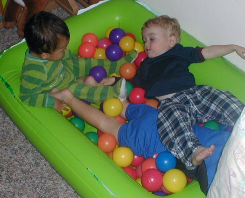 Playtime at Giggles And Grins Childcare in Vista CA